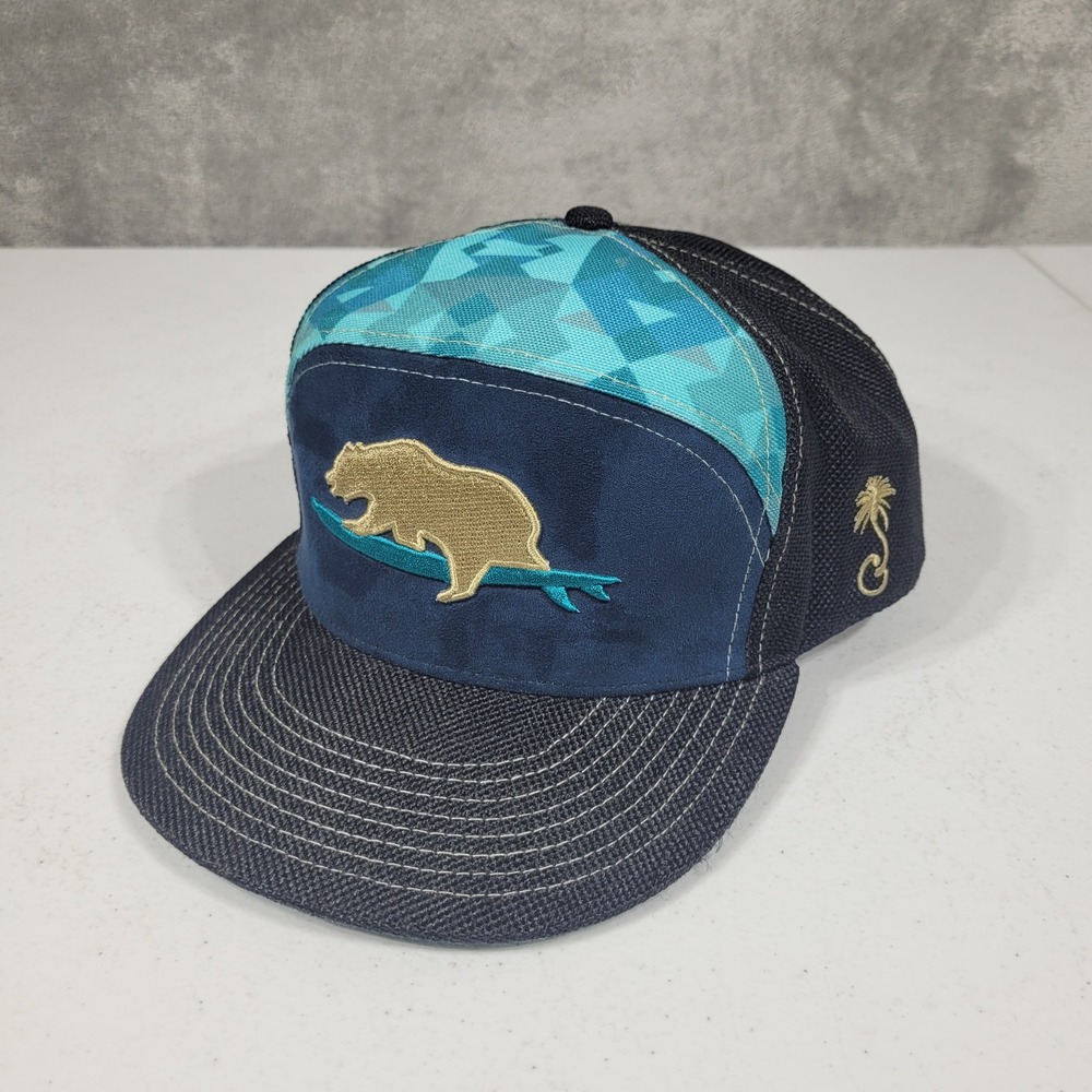 Grassroots California Hat Mens 8 Blue 420 Limited Edition Fitted Surfing Bear